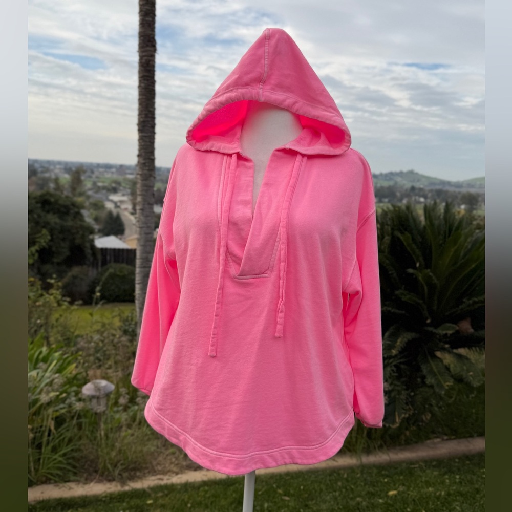 Old Navy Bright Pink Hoodie Sweatshirt